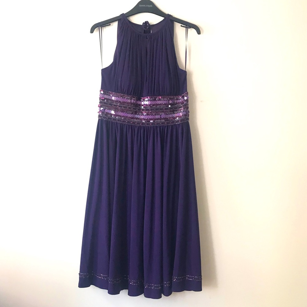 Beaded halter style gown